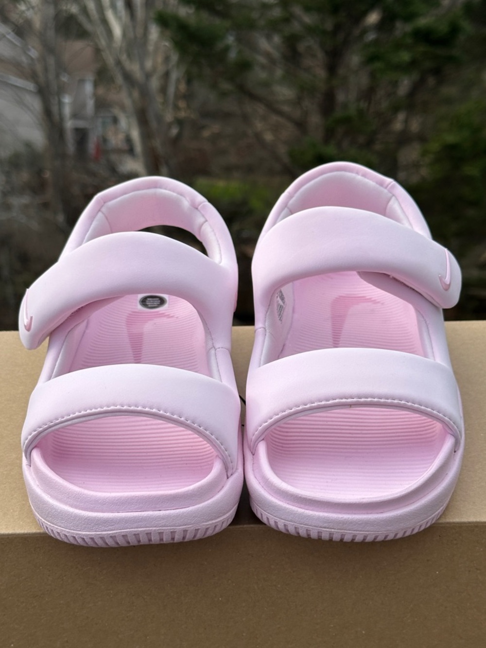 Womens Nike Calm Recovery Plush Casual Sandal Slides Pink Foam- Womens 9 NEW - Picture 5 of 8